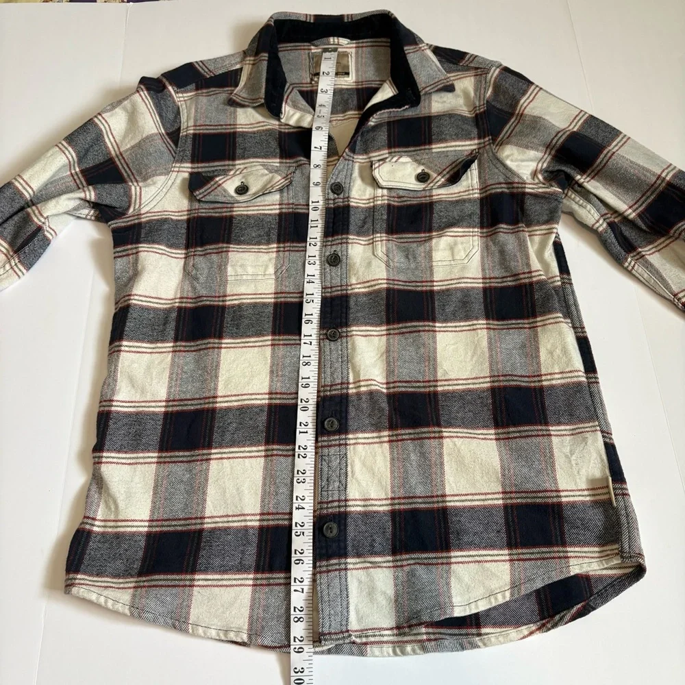 WindRiver, Plaid Button up Shirt in Navy, White & Red, Men’s Sz Large. - Picture 6 of 8